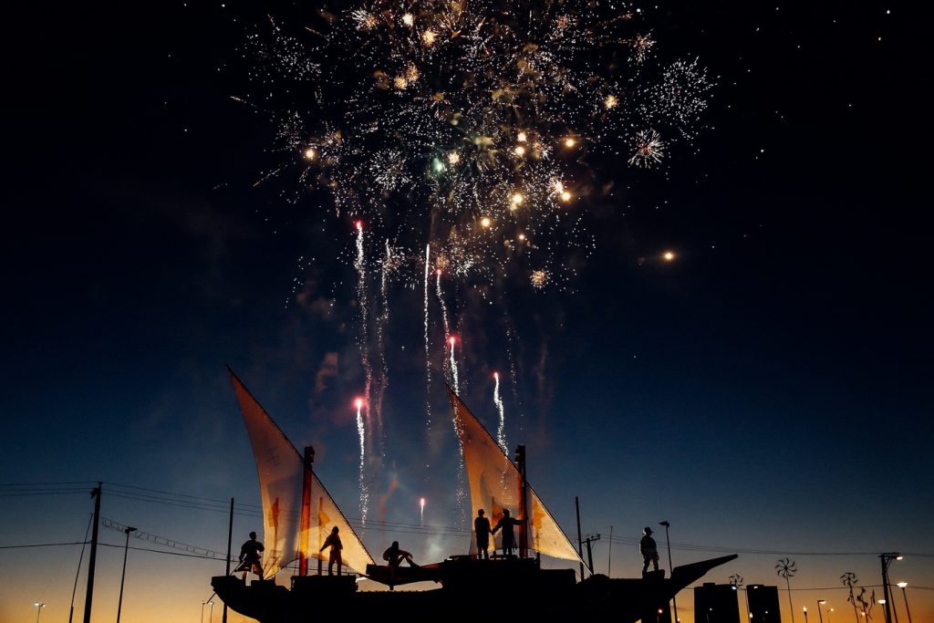 um festa numa embarcação insegura